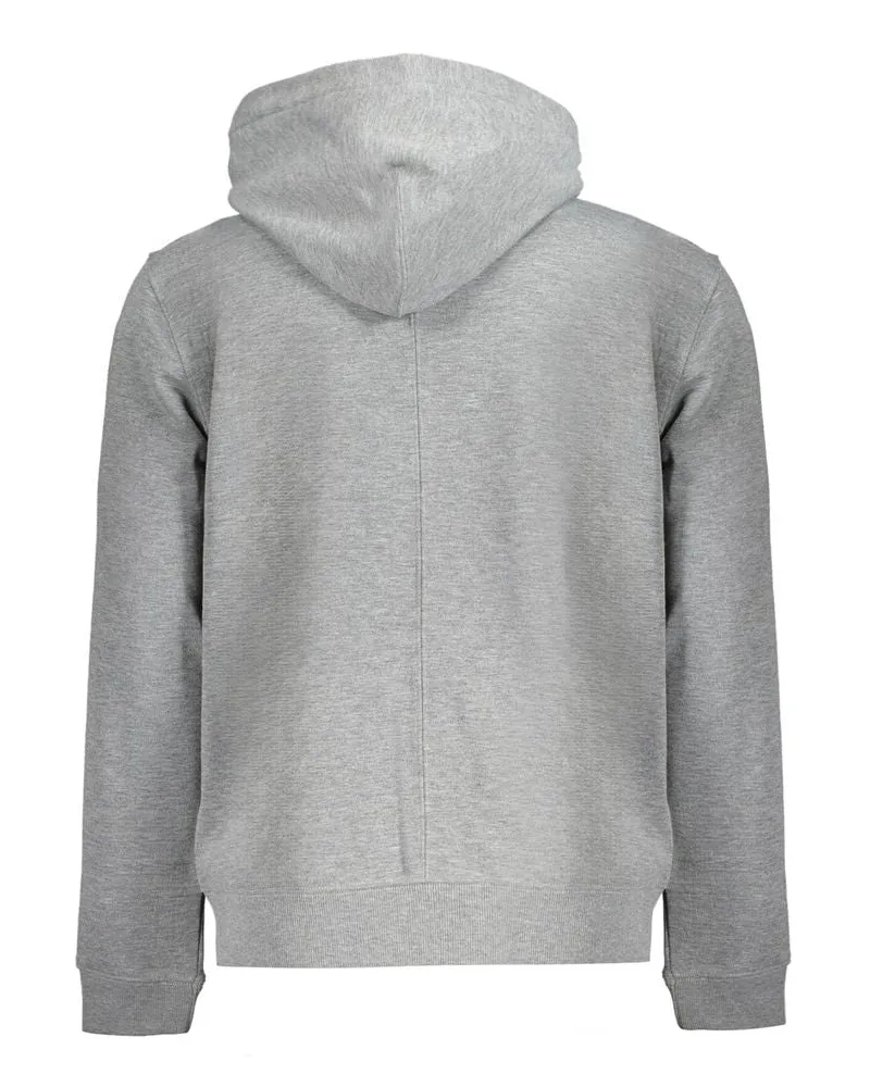 Calvin Klein Logo-Embellished Recycled Polyester Hoodie — Gray Gray