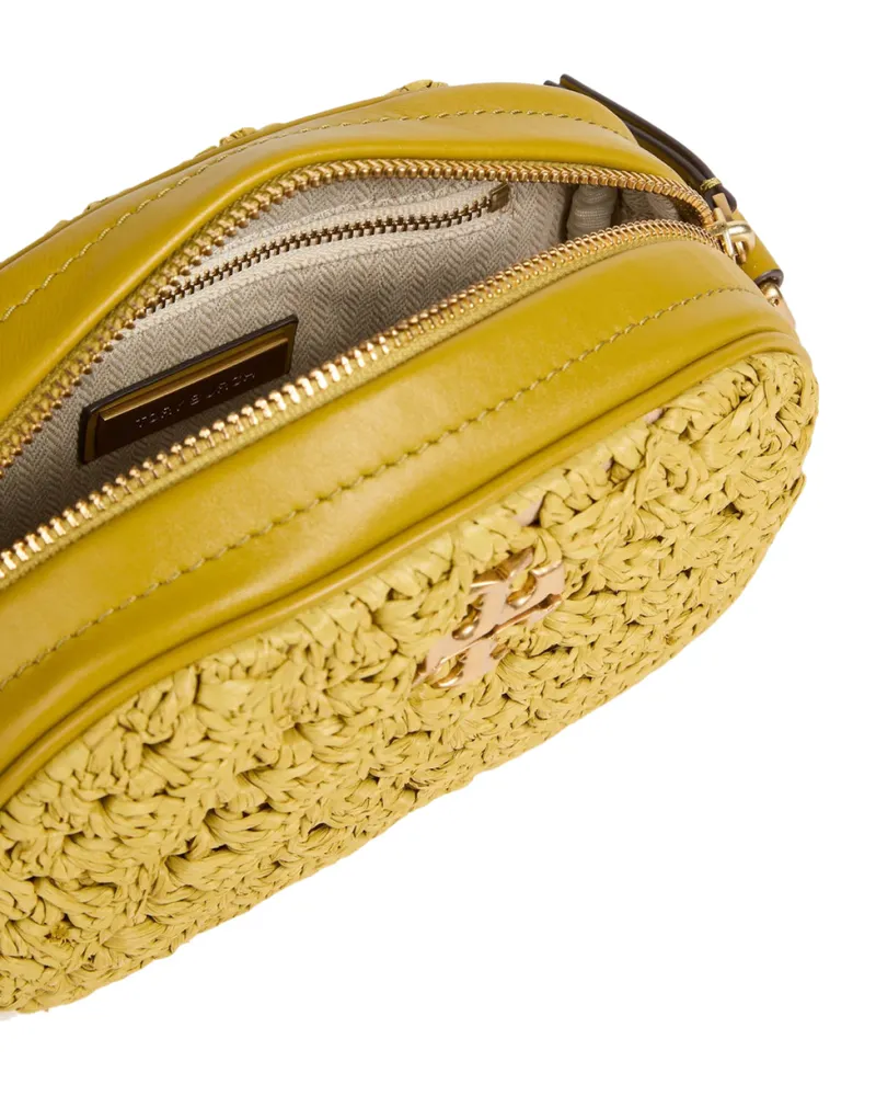 Tory Burch Women's Kira Crochet Logo Camera Bag Green > Shoulder Green