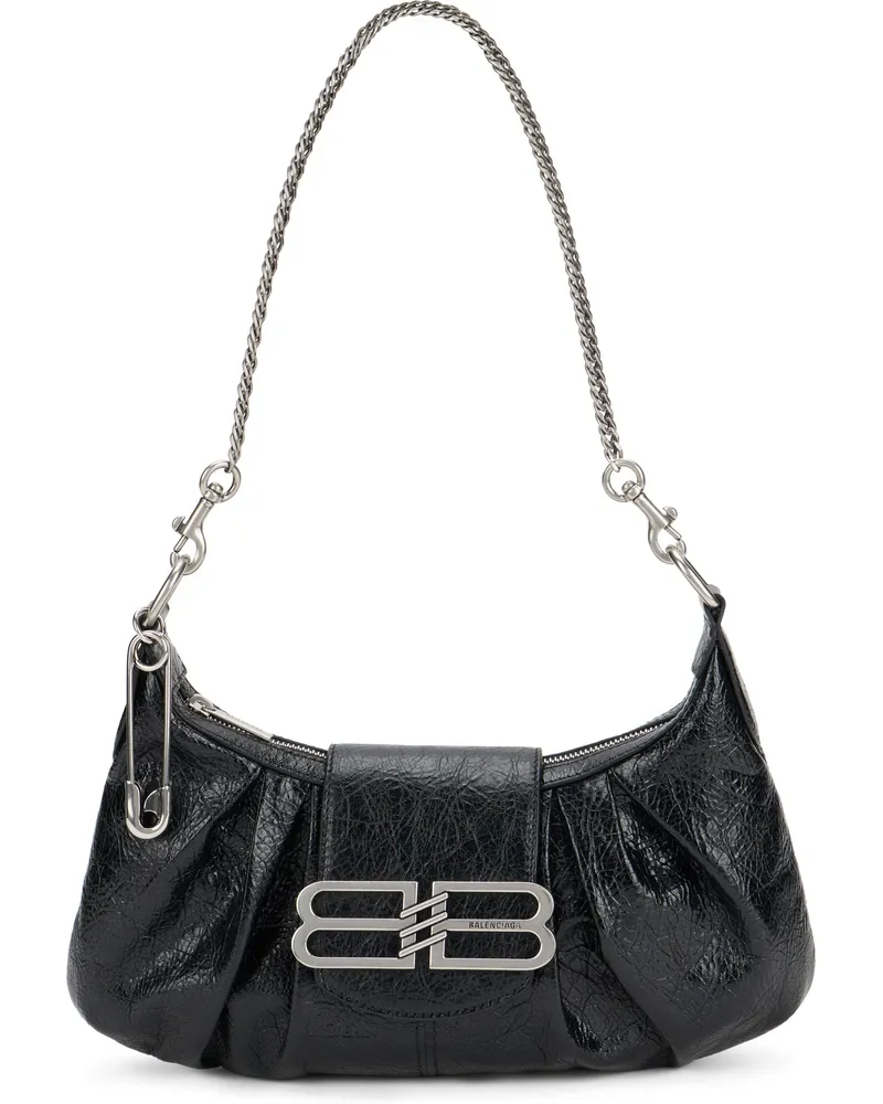 Balenciaga Women's Shoulder Bag Pamela Small Black Leather Black
