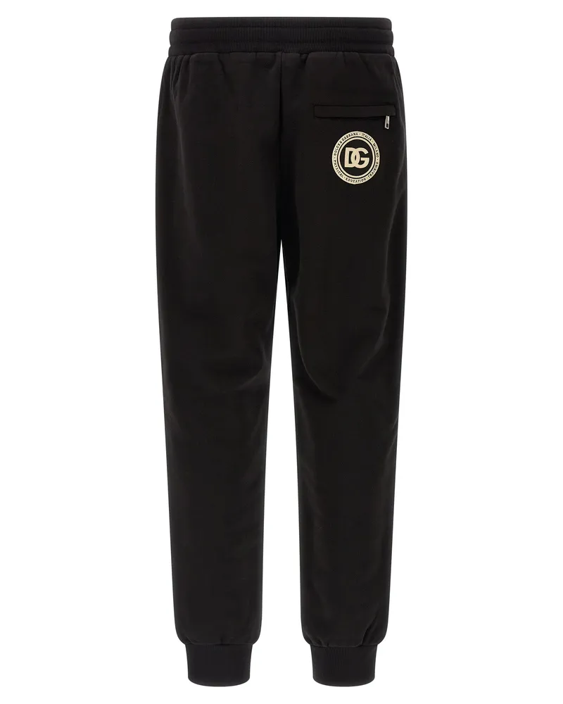 Dolce & Gabbana Men's Black Cotton Joggers (workout Pants Black