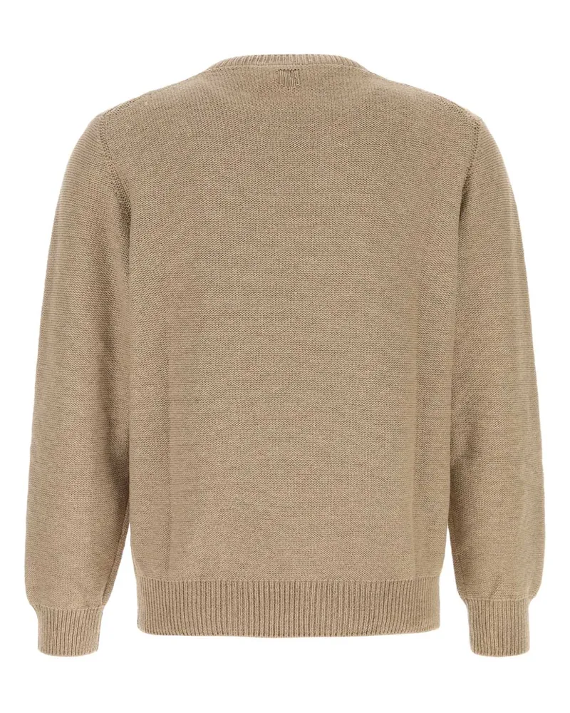 Canali Men's Manica Sweater Beige Cotton Silk Beige