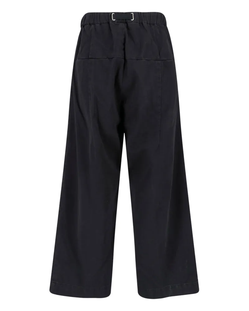 PLAN C Men's Trousers Black Cotton Black