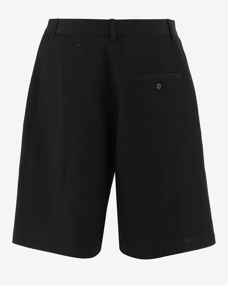 Jacquemus Men's Wool Shorts Black Virgin Black