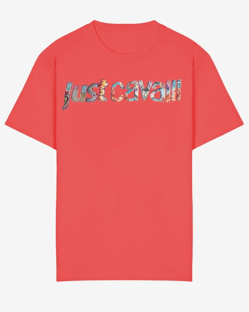 Just Cavalli Women's Cotton T-Shirt Orange T-Shirts & Jerseys Orange