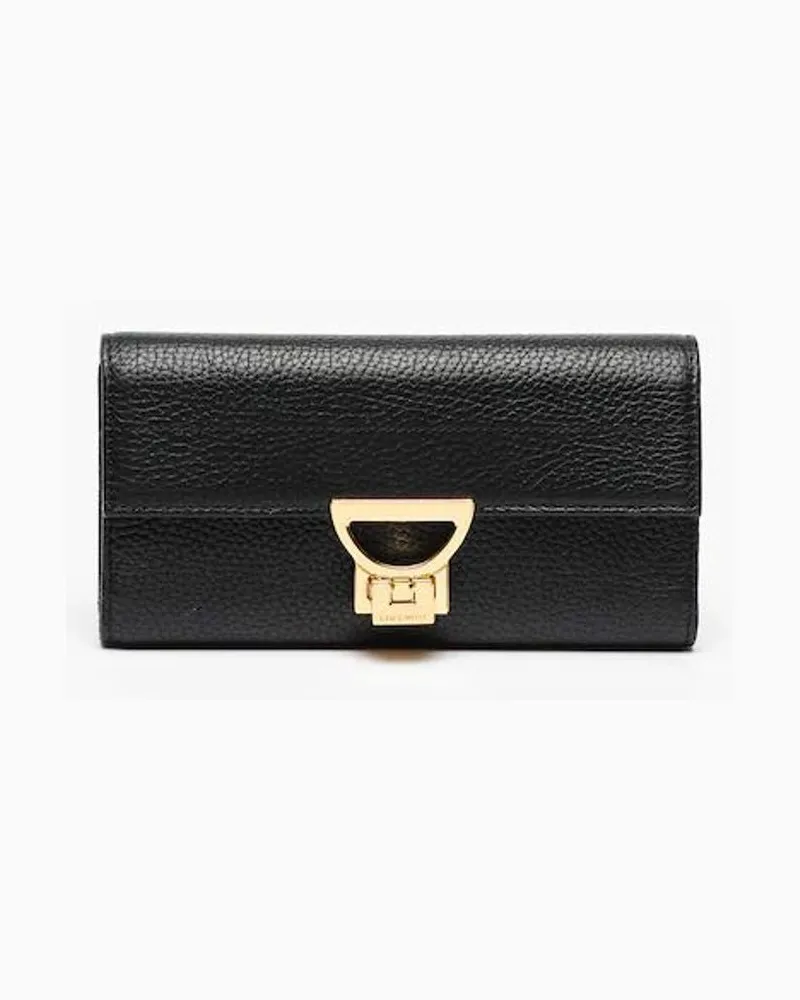 Coccinelle Women's Wallet Black Bovine Leather Bags Black