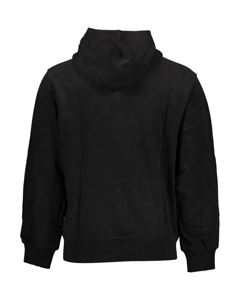Calvin Klein Brushed Cotton Hoodie — Black Black