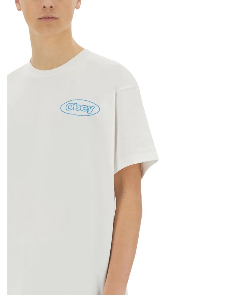 Obey Reaction T-Shirt — White White