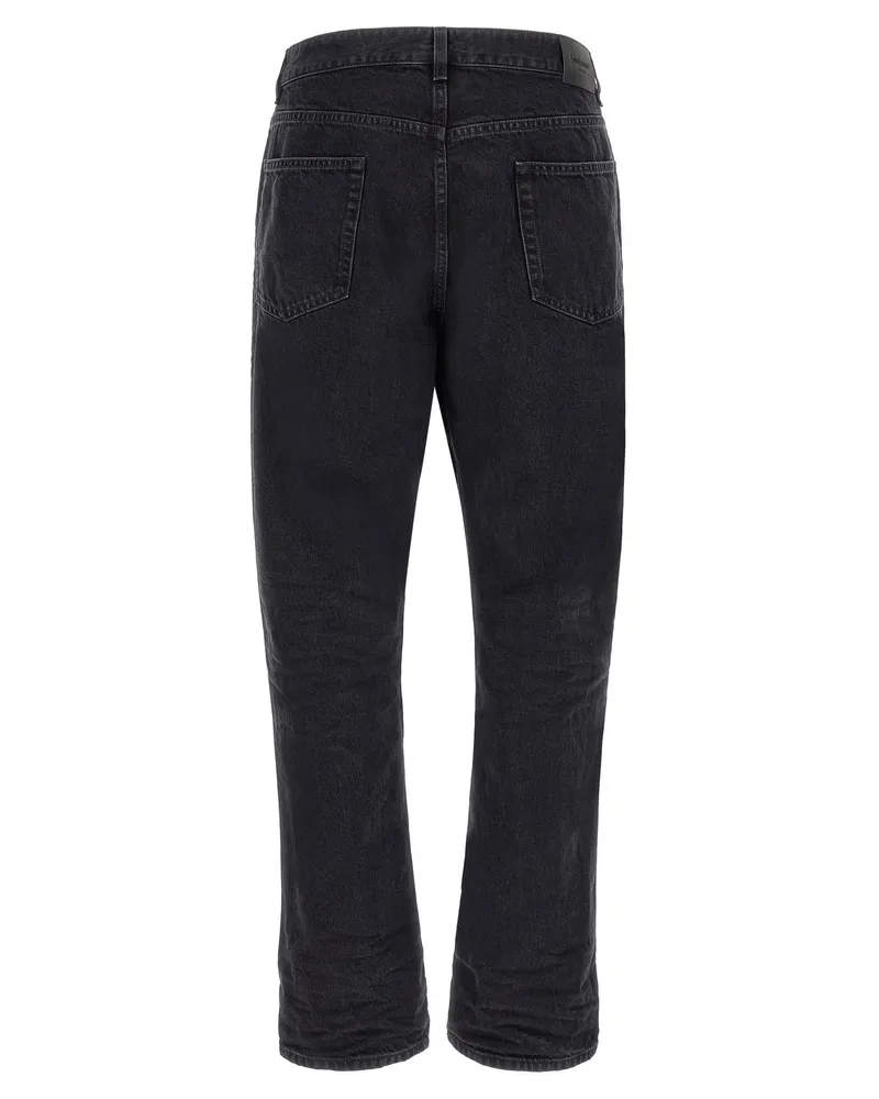 Saint Laurent Relax Tapered Jeans — Black Black