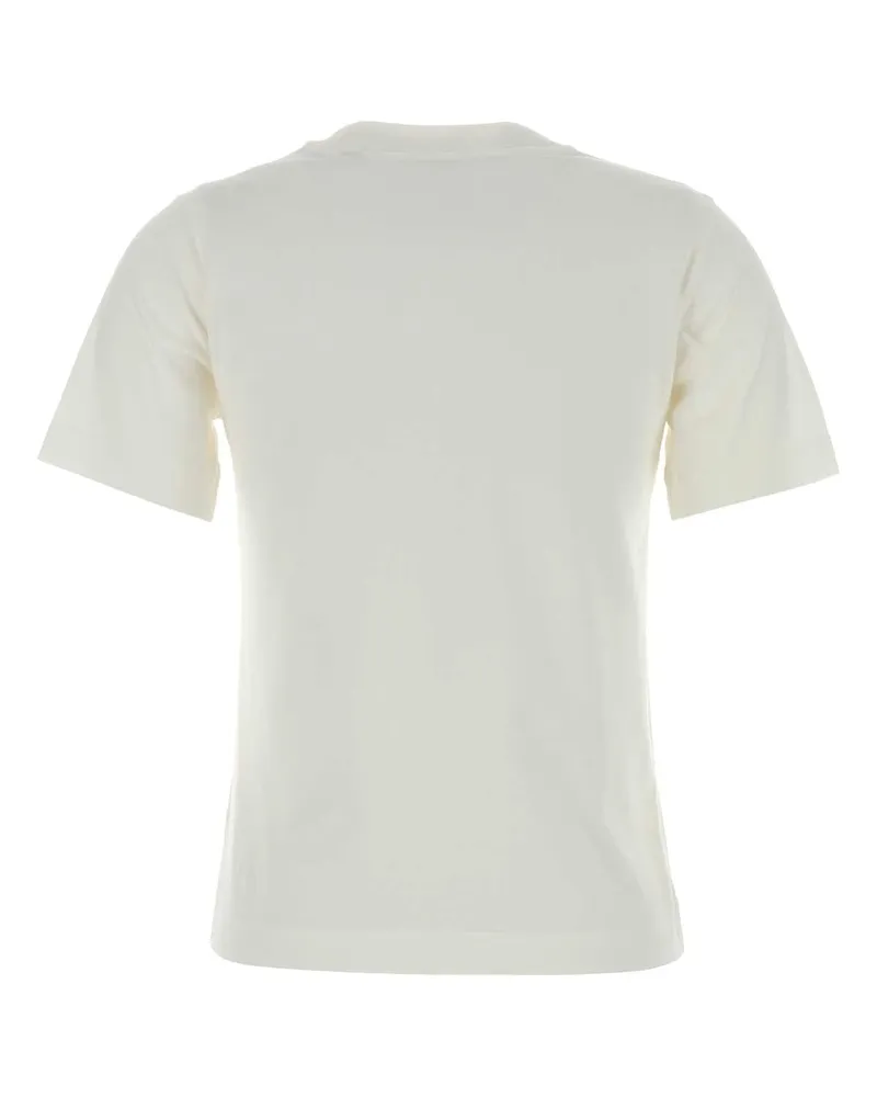 Burberry Women's White Cotton T-Shirt Chalk White