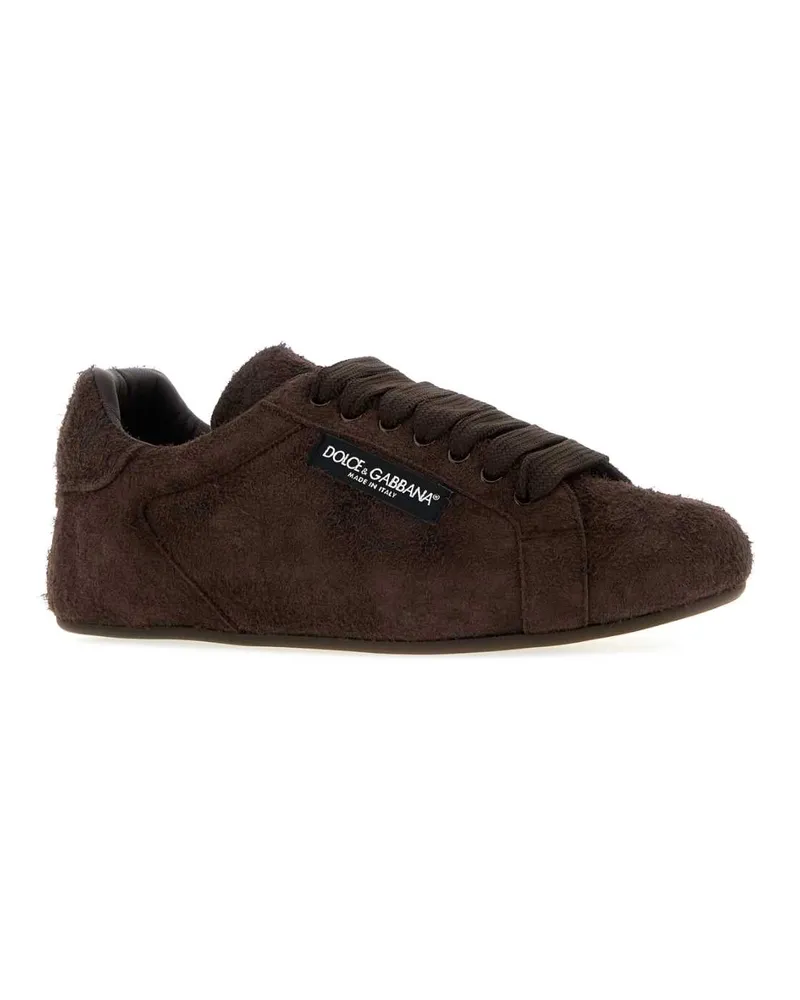 Dolce & Gabbana Portofino Sneakers — Brown Brown