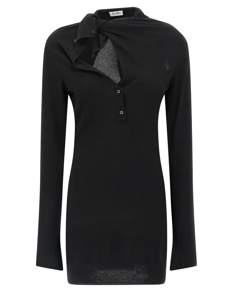 ATTICO Virgin Wool and Cashmere Tunic — Black Black