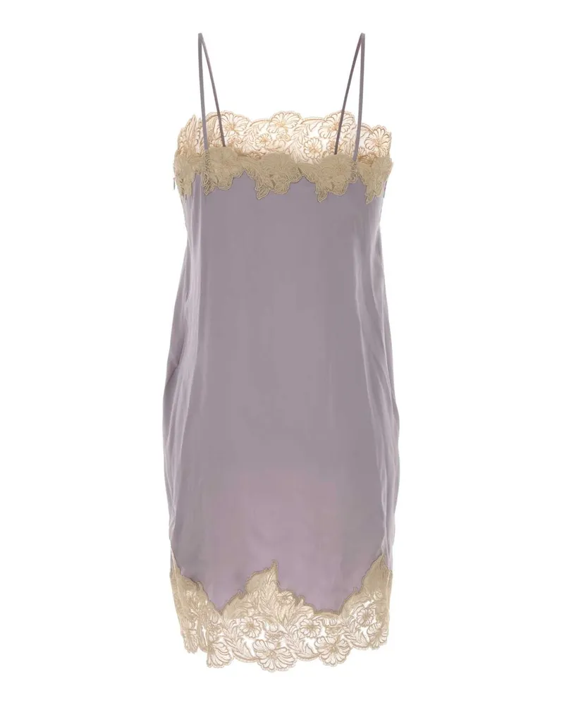 Chloé Silk and Lace Jacket — Purple Purple