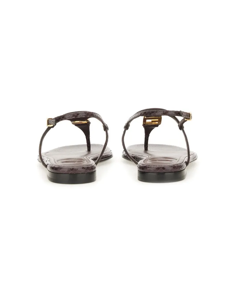 Fendi Ffold Sandal — Brown Brown