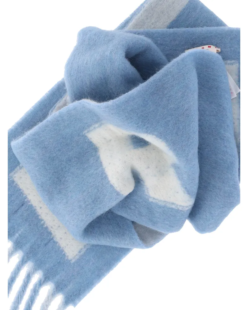 Marni Women's Scarfs Blue Wool Blue