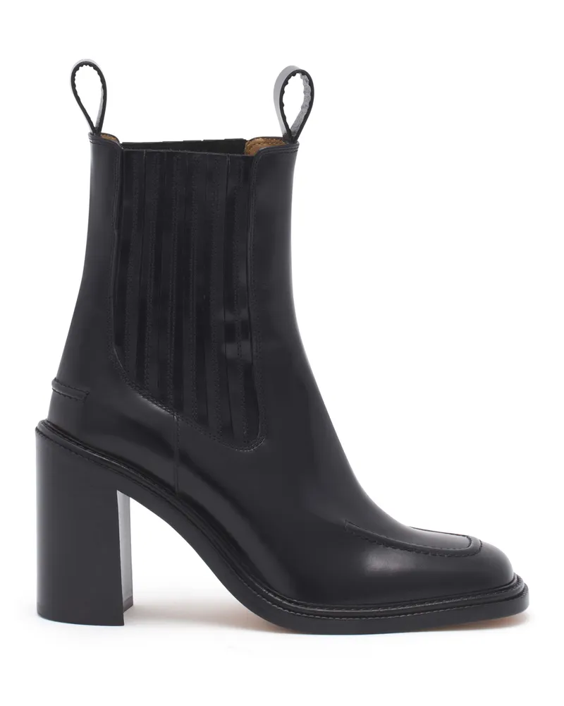 Kitsuné Leather Chelsea Chelsea Boots — Black Black