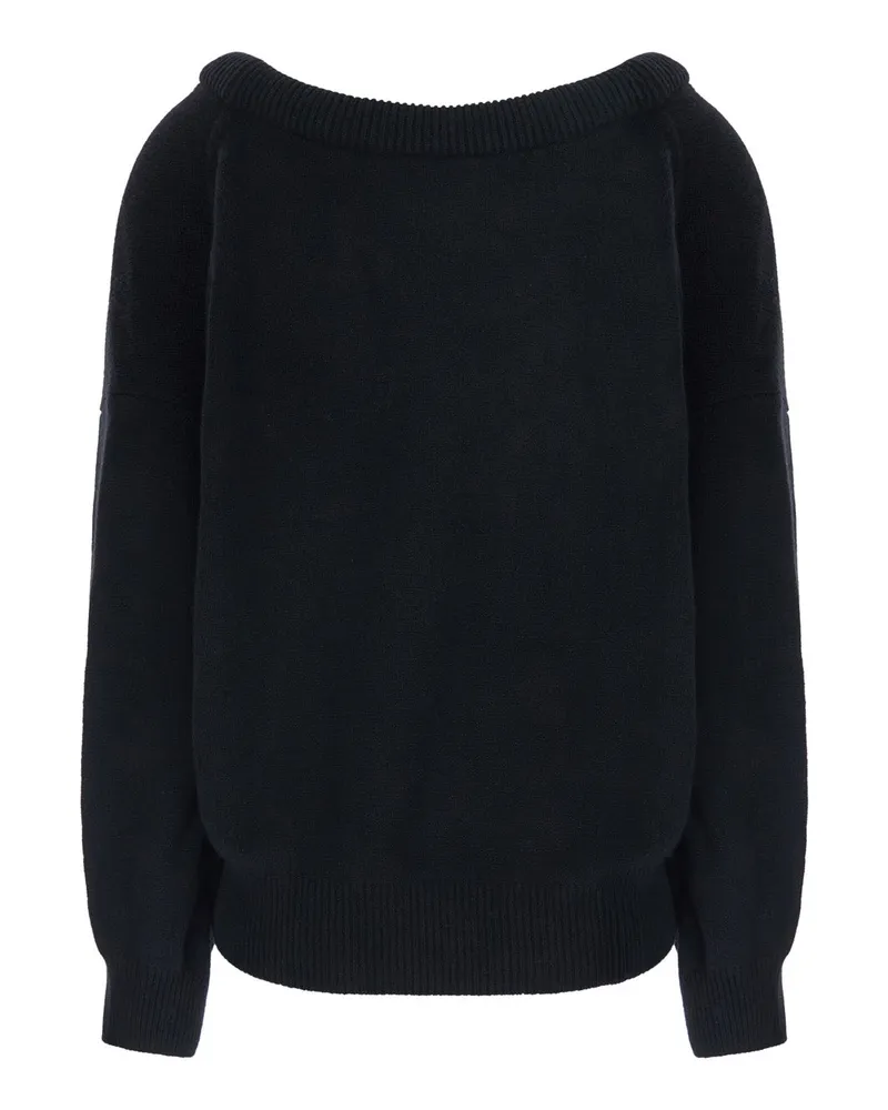 Lisa Yang Women's Sweater Doria Black Cashmere Knitted Tops Top Black