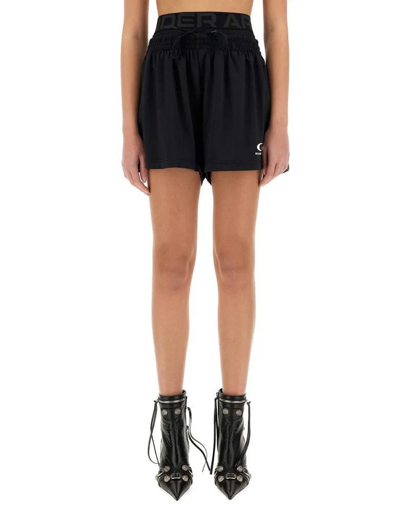 Balenciaga Stretch Polyester Shorts — Black Black