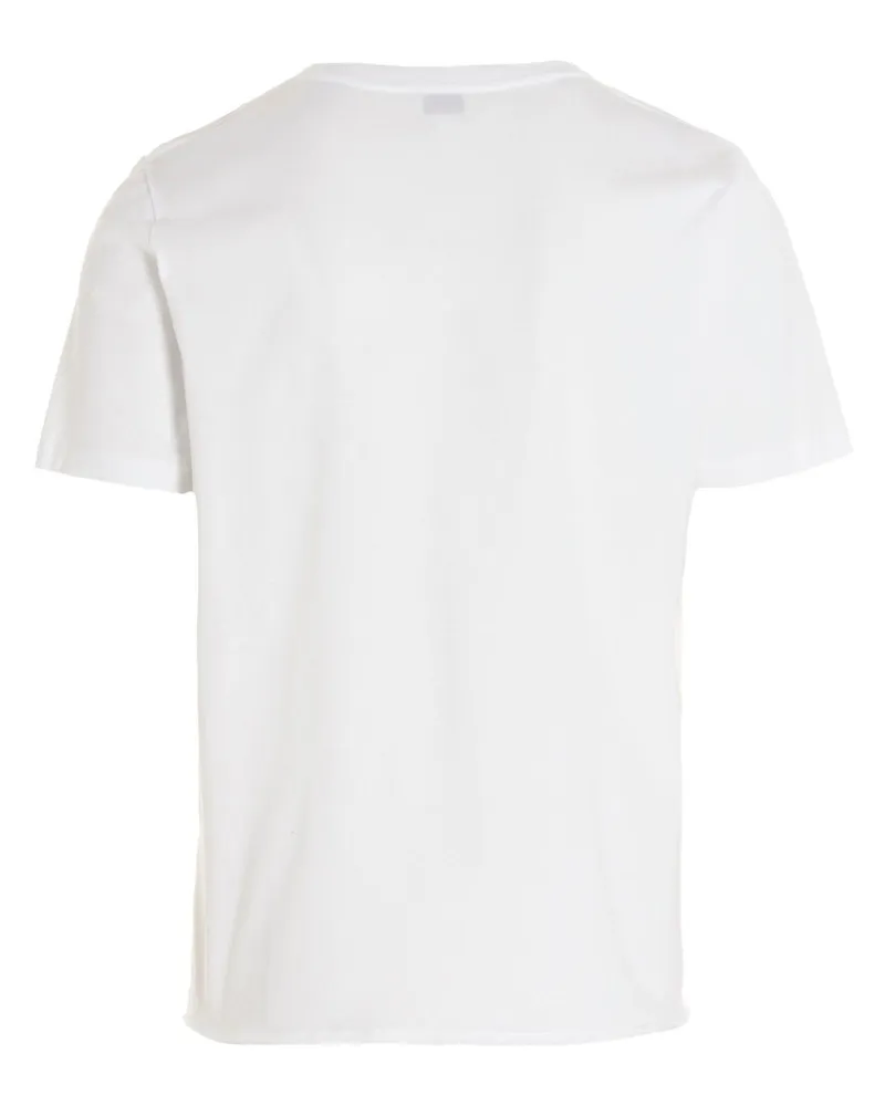 Saint Laurent Men's White Cotton T-Shirt White