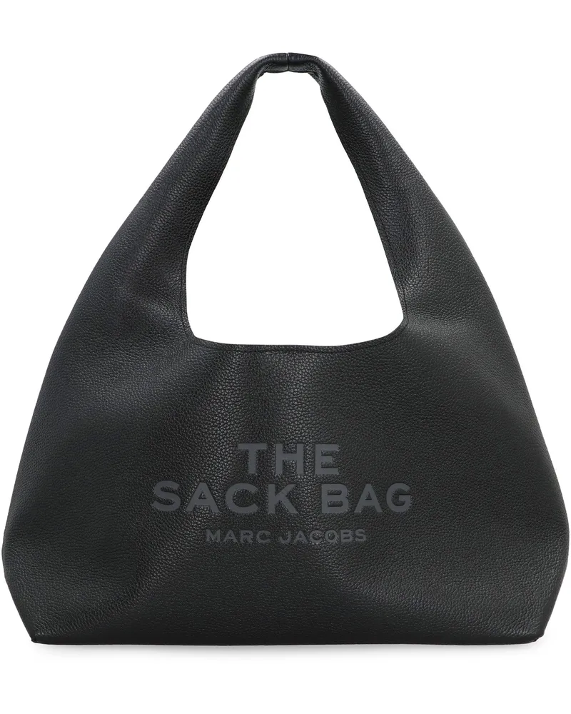 Marc Jacobs Women's Leather Tote Bag The Sack Black Cow Hide Black