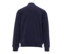 Zip-Up Cotton-Blend Sweatshirt — Navy