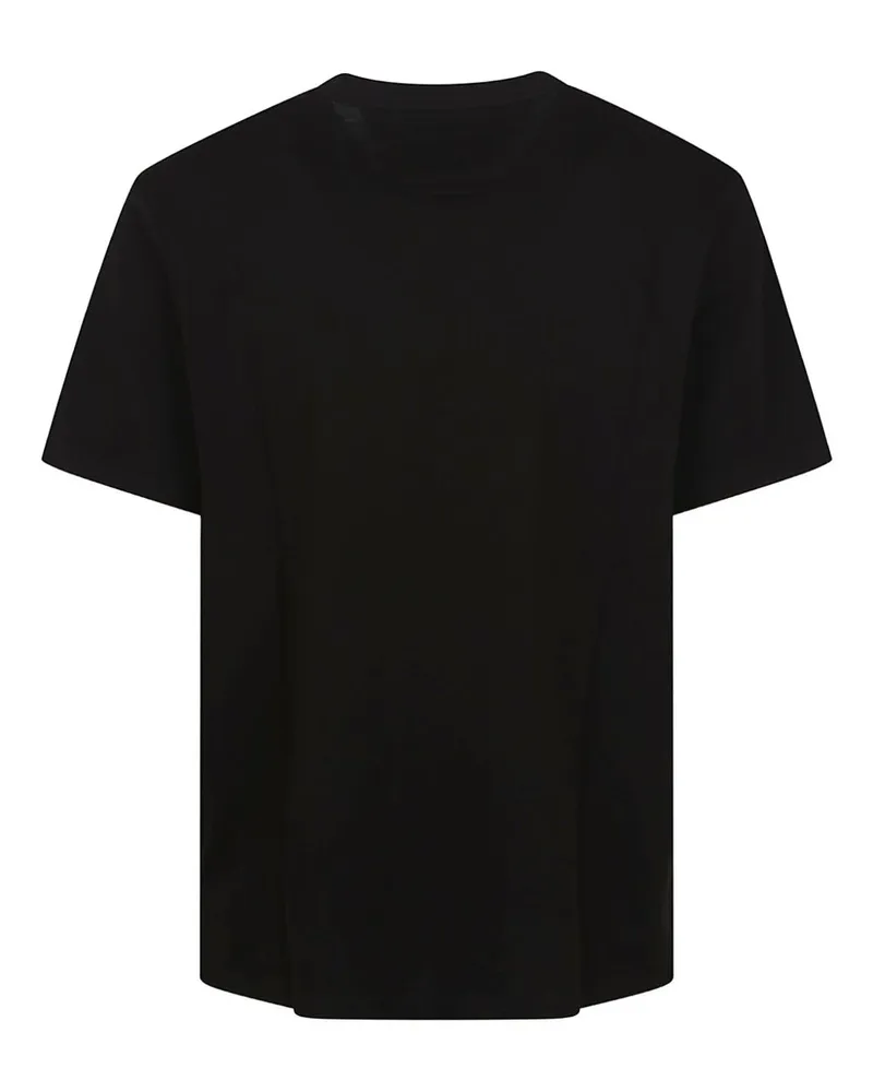 C.P. Company Embroidered Logo Cotton T-Shirt — Black Black