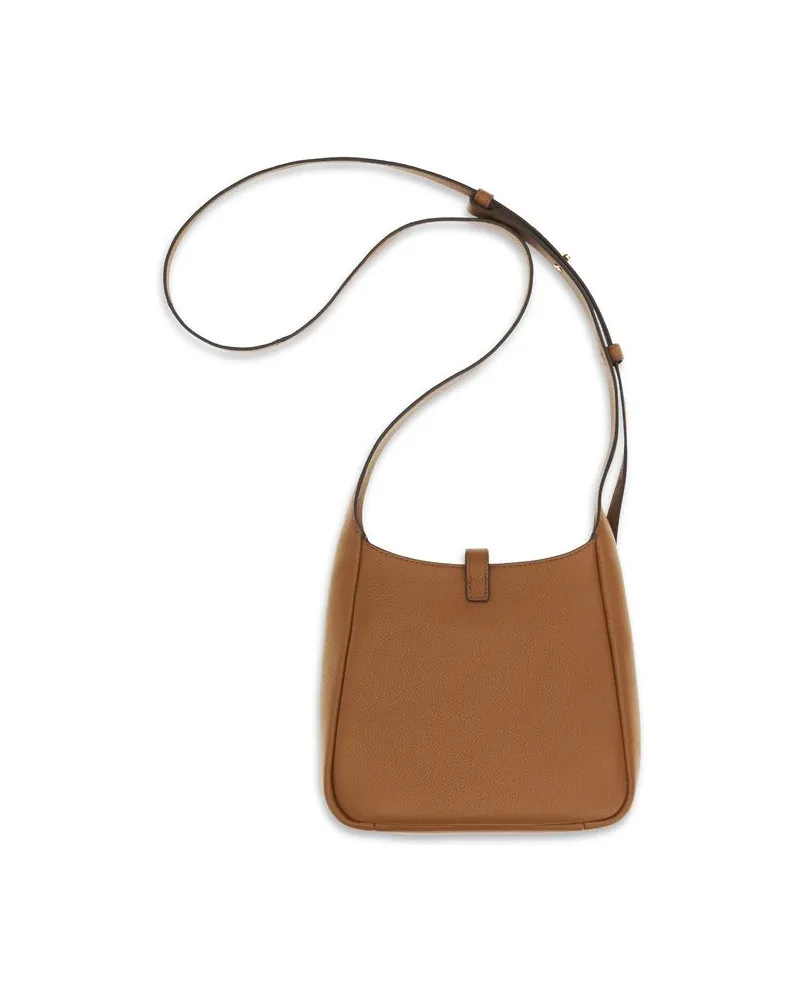 Tory Burch Women's Brown Calf Leather Bos Taurus Shoulder Bag Brown