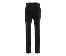 Noir Exterior: Acetate Wool Pantaloni Trousers