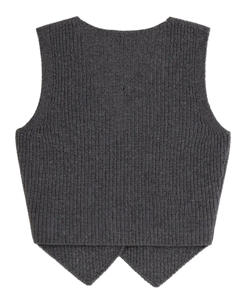 The Garment Wool Cashmere Blend Vest — Gray Gray