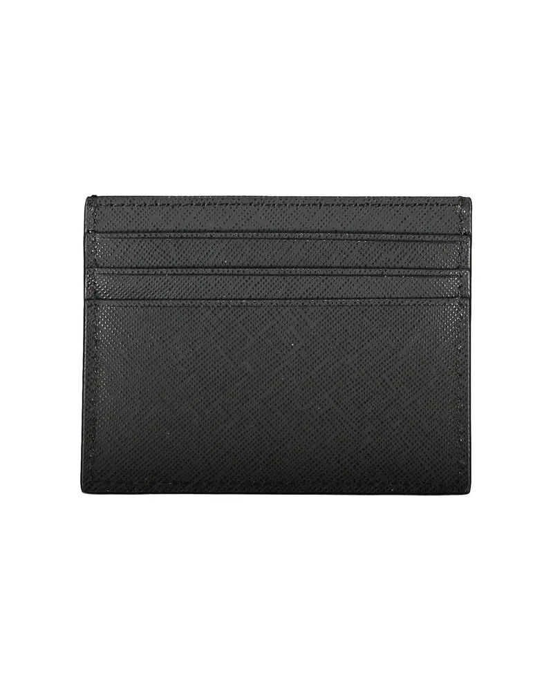 Tommy Hilfiger Textured Leather Wallet — Black Black