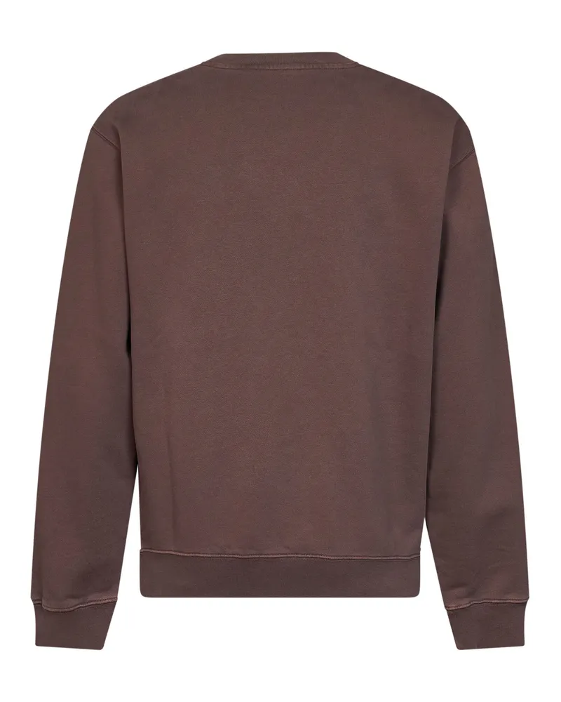 Jacquemus Embroidered Logo Sweatshirt — Brown Brown