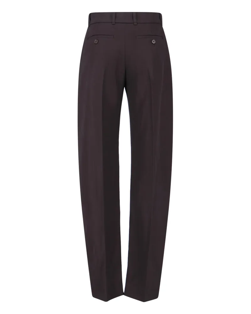 Alexander McQueen Women's Trousers Brown Wool Brown