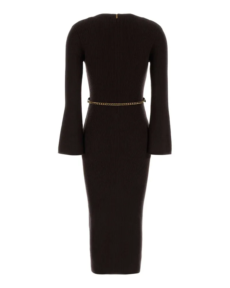 Michael Kors Women's Chocolate Wool Blend Dress Abiti Brown
