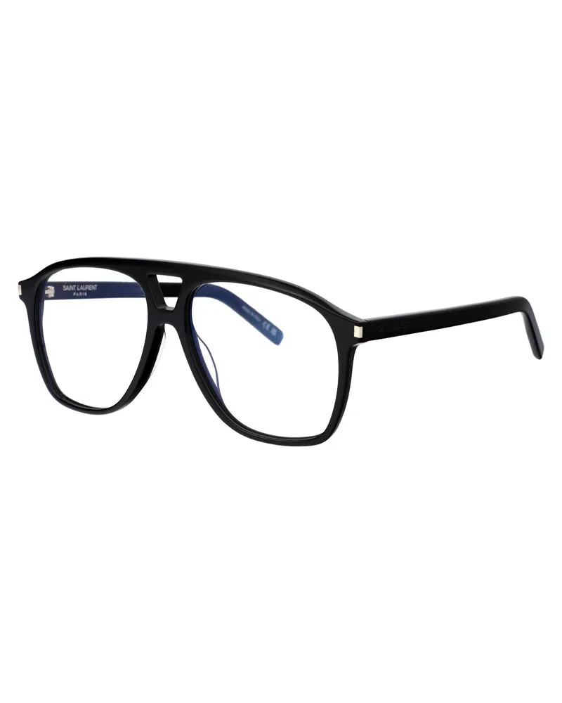 Saint Laurent Women's Sunglasses Sl596 Dune Opt Black-Transparent Black-Black-Transparent Acetate Glasses & Frames Black/black/transparent Black