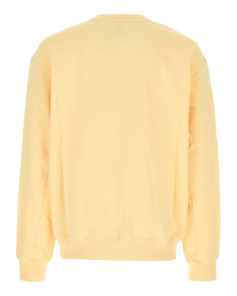 New Balance Men's Pastel Yellow Cotton Sweatshirt Calcium Exterior: Felpe Yellow