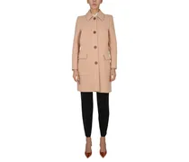 Virgin Wool Trench Coat — Beige