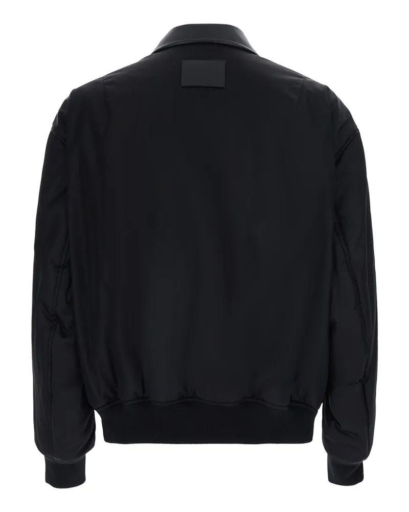 Balenciaga Tech Fabric Bomber Jacket — Black Black