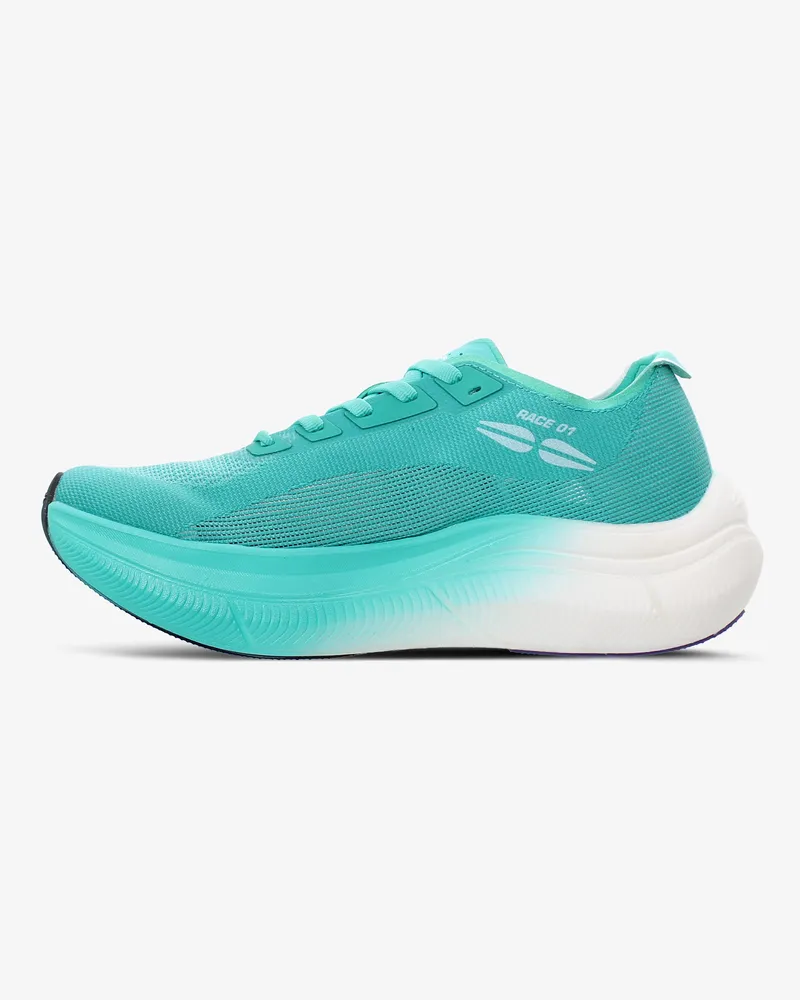 Fessura Unisex Race 01 06 Turquoise Road Running Sneaker Turquoise