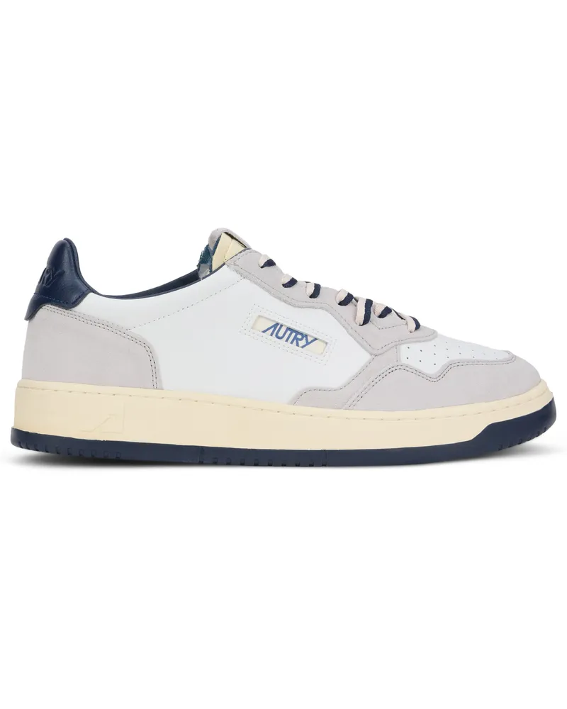 AUTRY Leather Low-Top Sneaker — White White