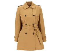 Women's Brown Cotton Coat Clothing