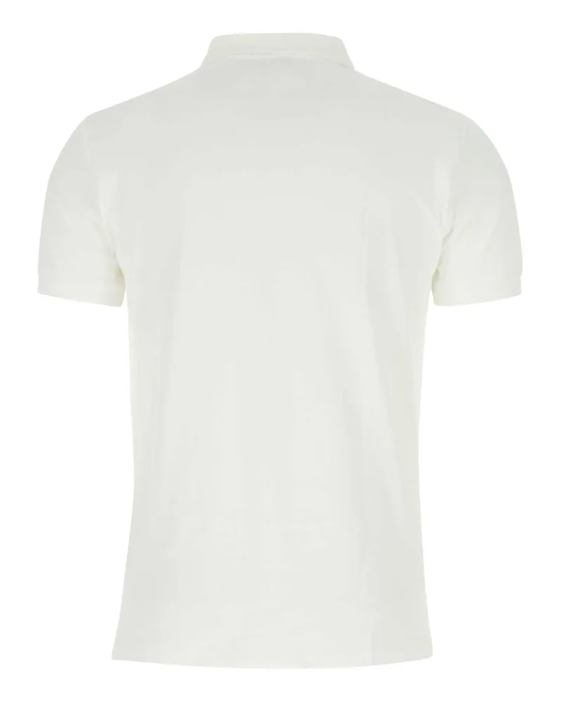 Ralph Lauren Men's Piqué Cotton Polo Shirt White White
