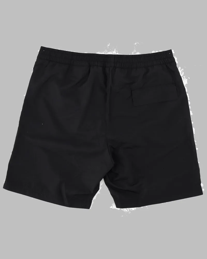 Palm Angels Logo-Print Swim Shorts — Black Black
