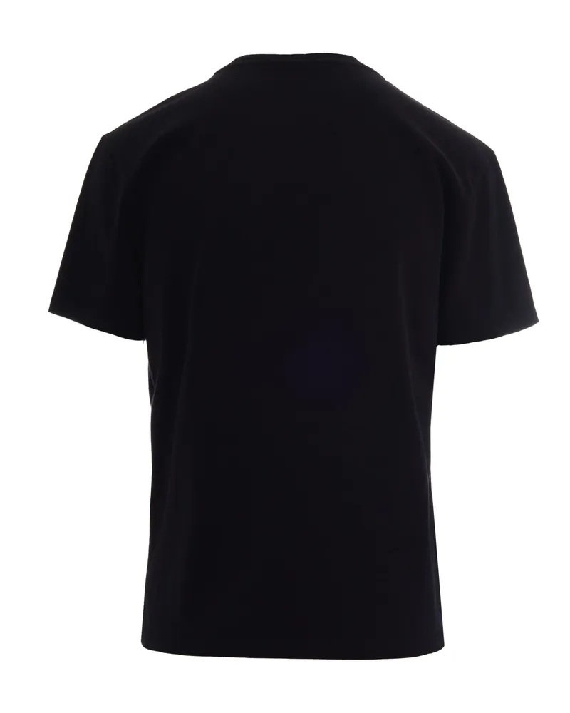 MC2 Saint Barth Women's T-Shirt Emilie Strass Black Cotton T-Shirts & Jerseys Black