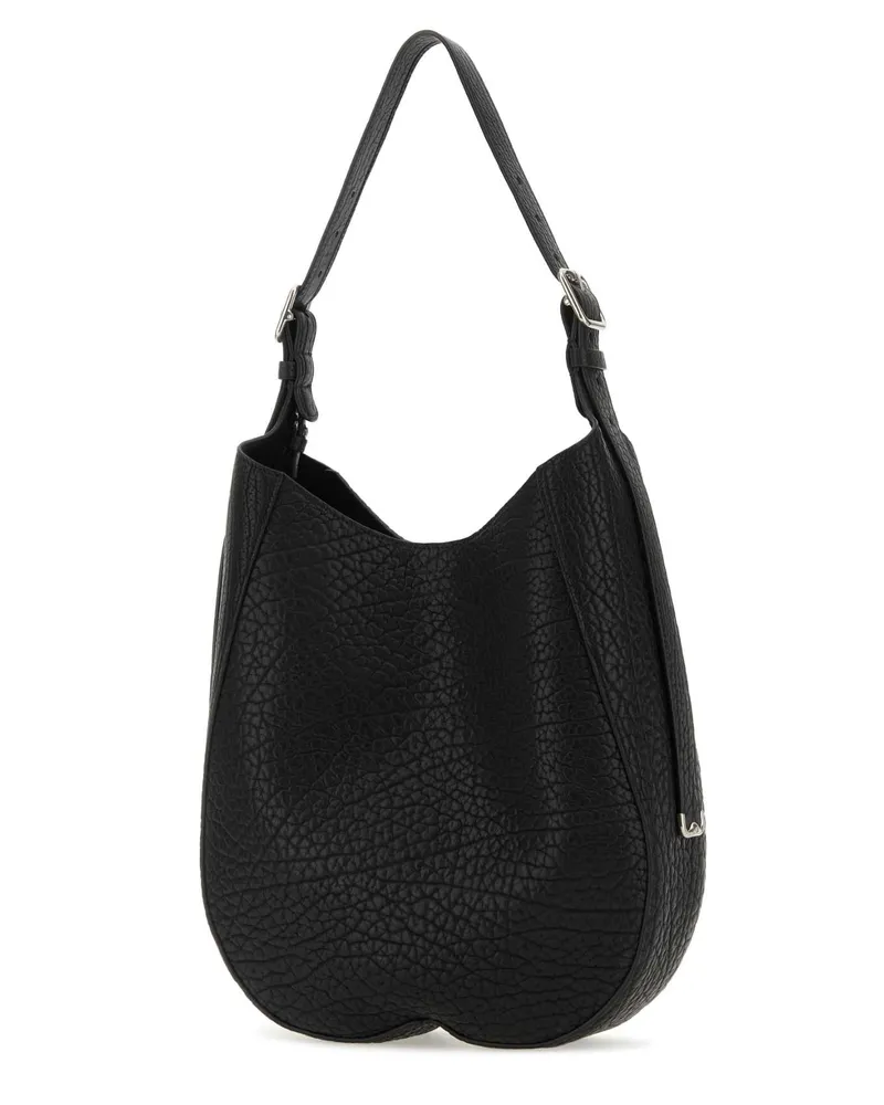 Burberry Women's Black Leather Medium Chess Shoulder Bag Borse A Mano Black