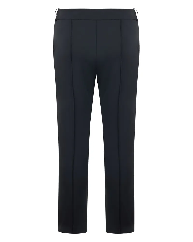 Elisabetta Franchi Women's Cropped Trousers Black Stretch Polyamide Black