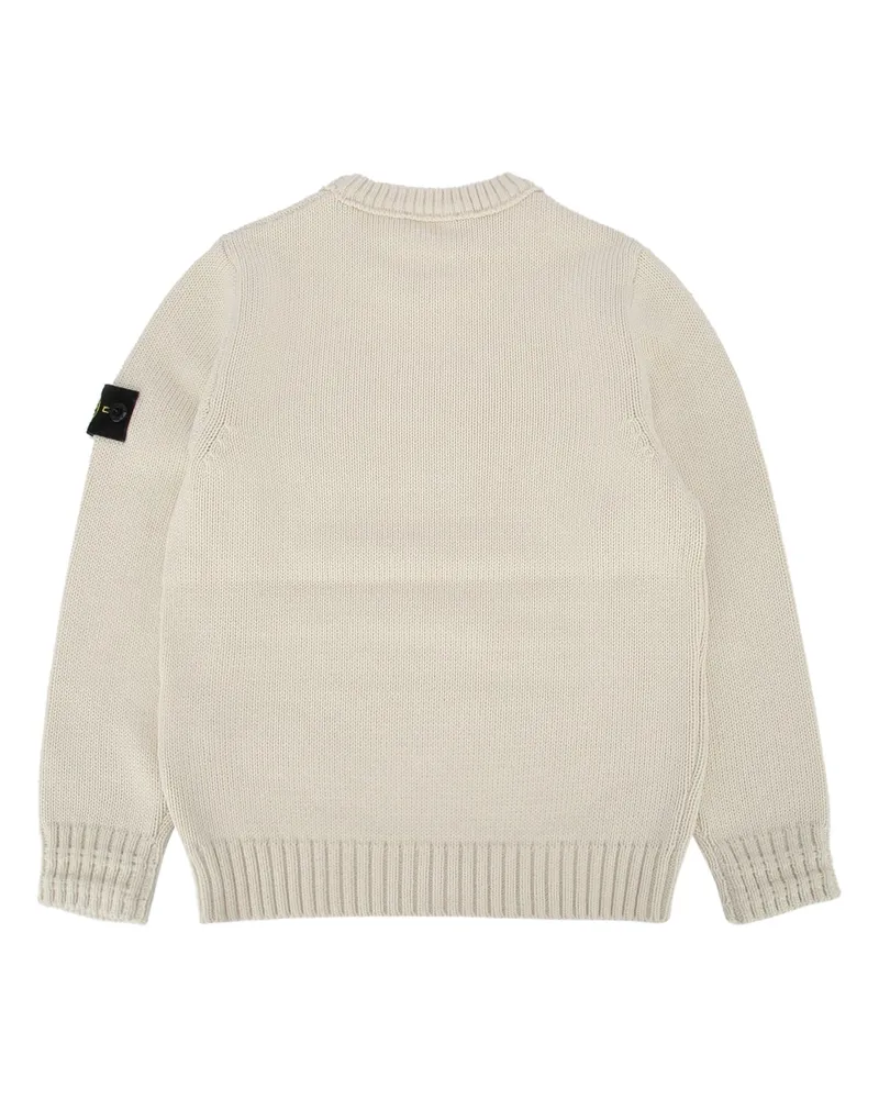Stone Island Boys' Crew Neck Natural Maglieria Sweater Beige