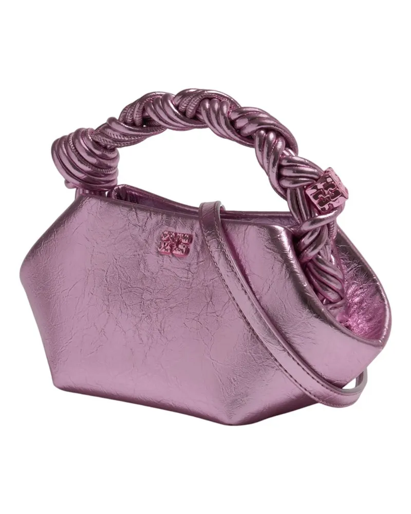 Ganni Women's Bou Mini Crushed Handbag -  Synthetic Pink Bags Handbags-Purses Pink