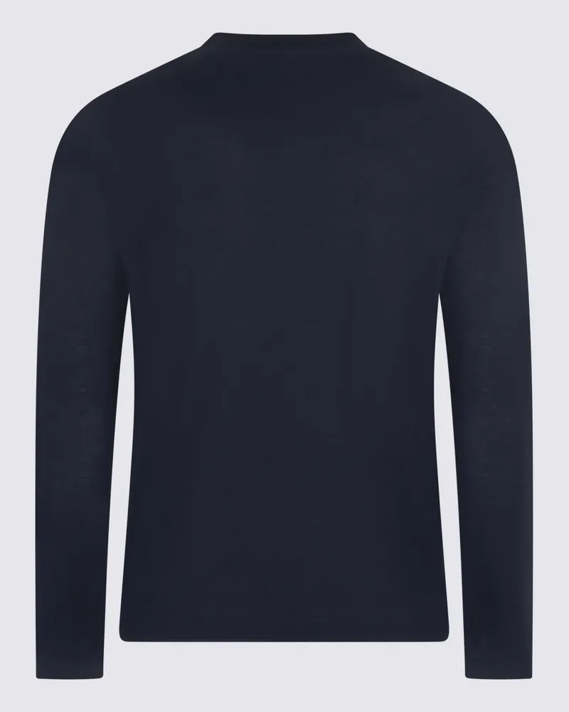 Zanone Men's Sweaters Blu _100 % Co Navy