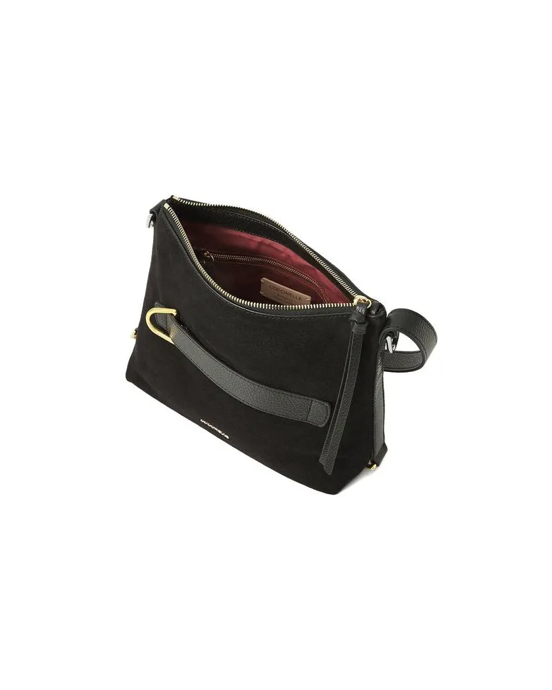 Coccinelle Women's Shoulder Bag Black Cow Leather - Shoulder-Bags Black