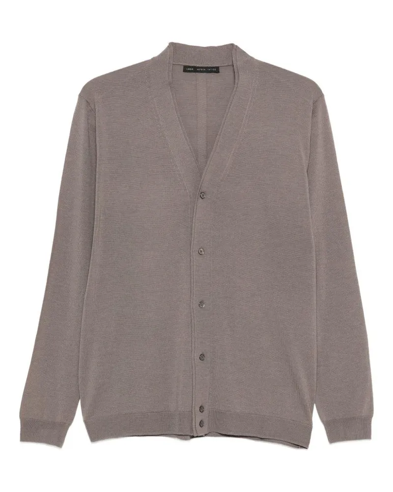 Low Brand Men Cardigan Brown Wool Cardigans Sweater Brown