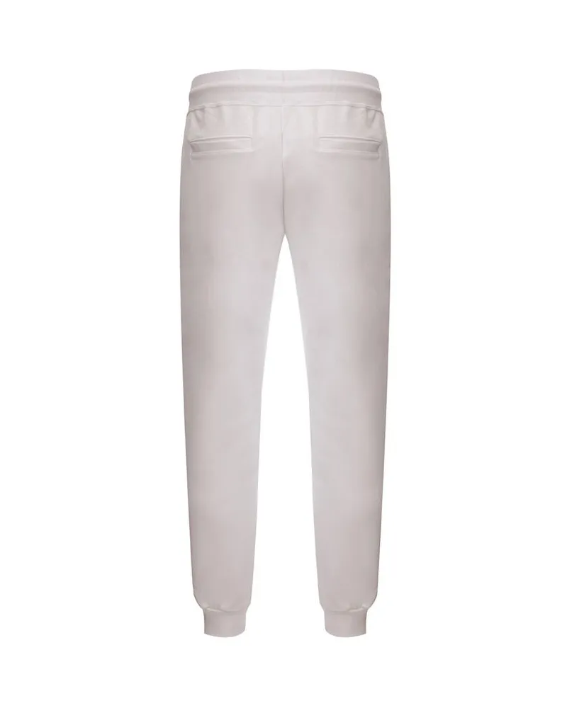 GCDS Men's White Cotton Athletic Pants White